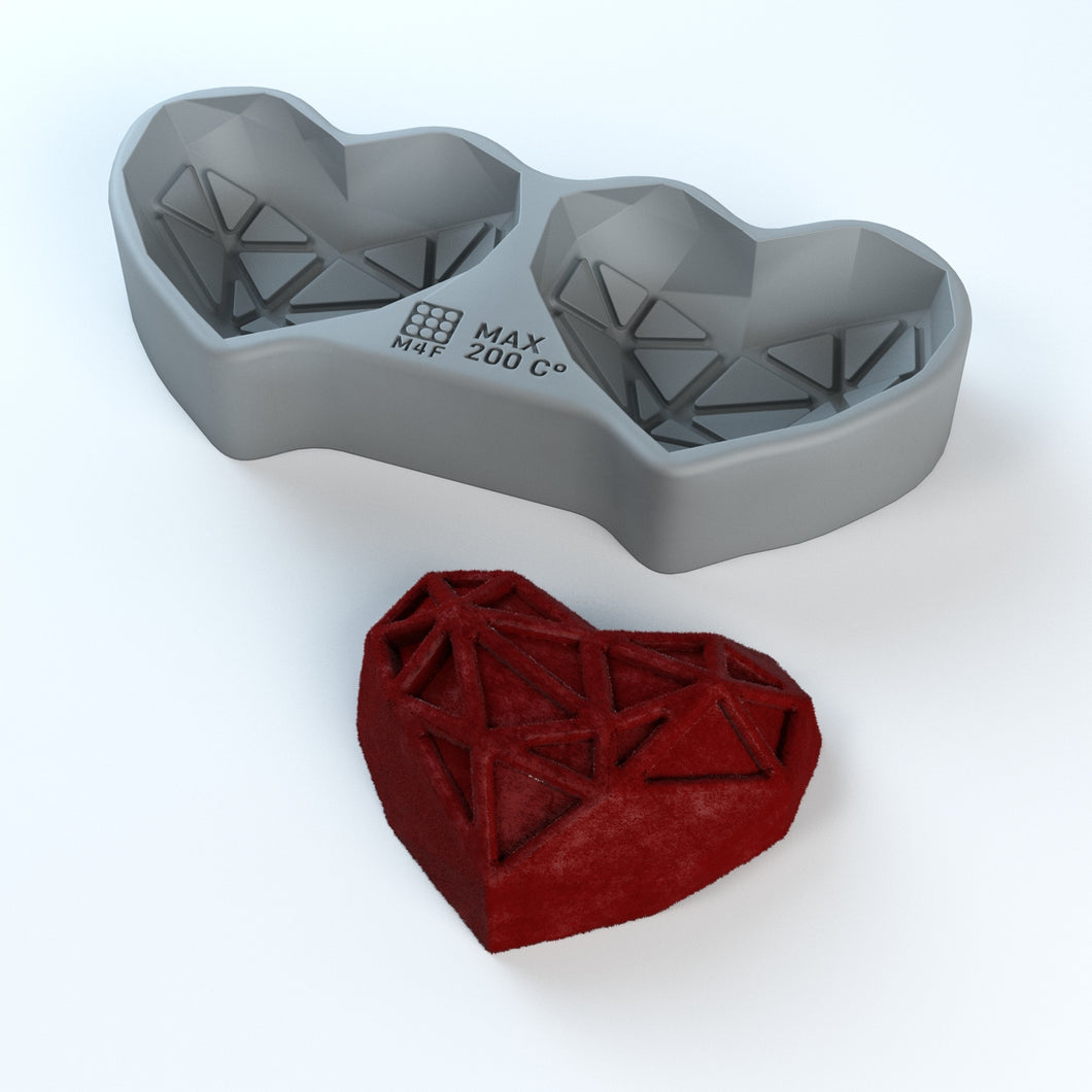 Stampo 3D Low Poly Heart